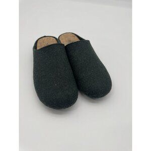 BNA Sustainable Green Felted Wool Slippers 40 9 Cork Sole Eco Handmade in Spain